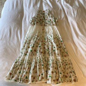 Farm Rio midi sunflower dress